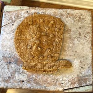 Misha and Puff popcorn bonnet in Marigold - new without tags